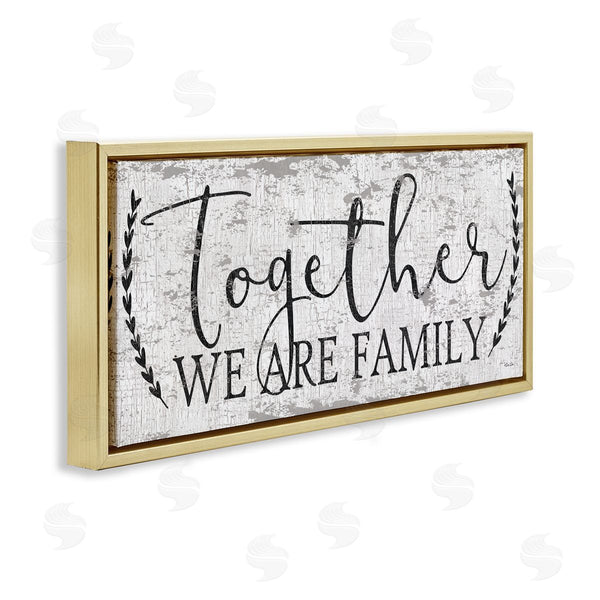 Stupell Industries Dee Dee | Distressed Together We Are Family Wall Art