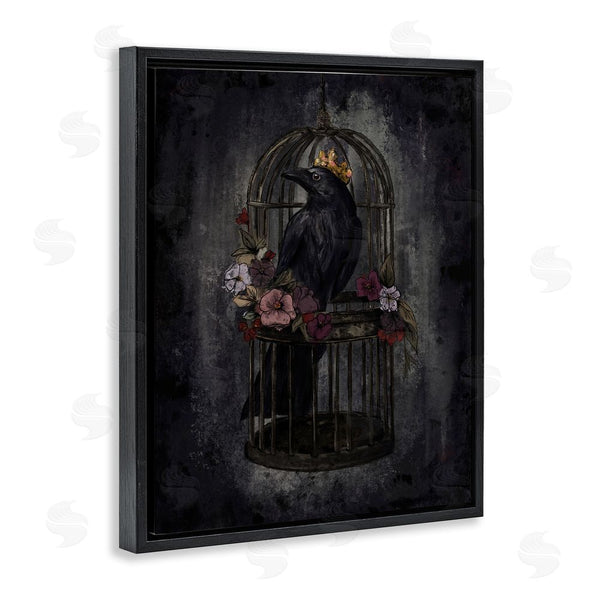 Stupell Industries Denise Bartkus | Raven King In Cage Wall Art