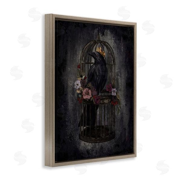 Stupell Industries Denise Bartkus | Raven King In Cage Wall Art
