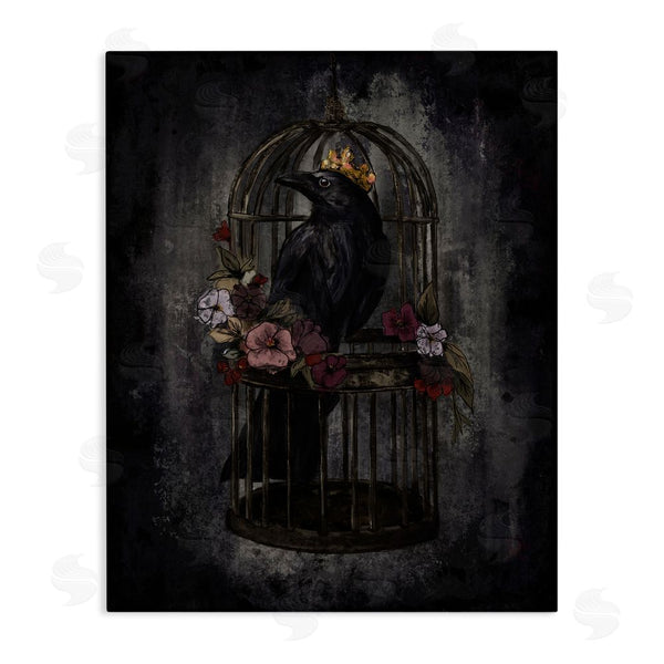 stupell industries Denise Bartkus | Raven King in Cage Wall Art
