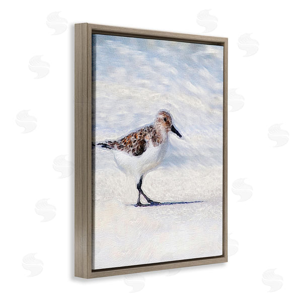 Stupell Industries Denise Brown | Blue Coast Sandpiper Painting