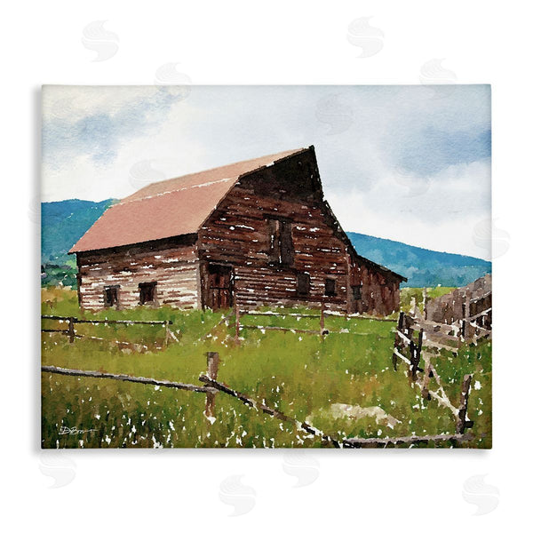 stupell industries Denise Brown | Charming Country Cabin Scenery Wall Art