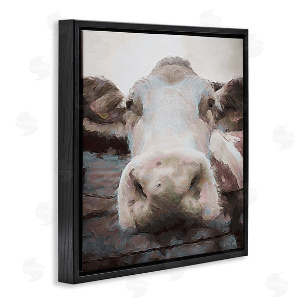 Stupell Industries Denise Brown | Farm Cow Abstraction