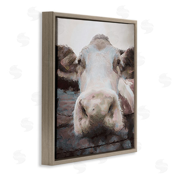 Stupell Industries Denise Brown | Farm Cow Abstraction