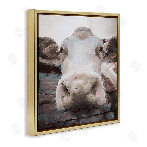 Stupell Industries Denise Brown | Farm Cow Abstraction