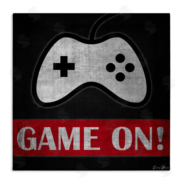 stupell industries Denise Brown | Game On Bold Gamer Phrase Retro Controller Wall Art