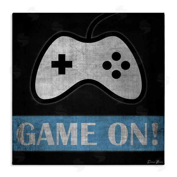stupell industries Denise Brown | Game On Gamer Phrase Retro Distressed Controller Wall Art