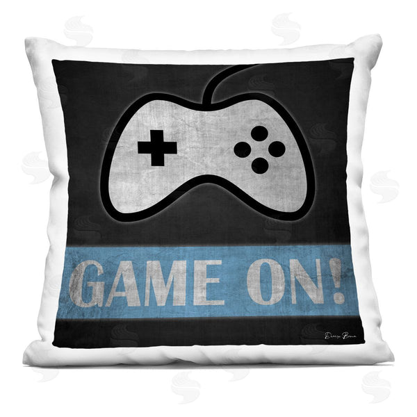stupell industries Denise Brown | Retro Game On Gamer Phrase Printed Throw Pillow