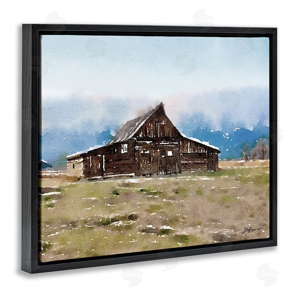 Stupell Industries Denise Brown | Rural Countryside Cabin Landscape Wall Art