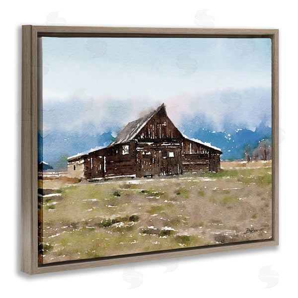 Stupell Industries Denise Brown | Rural Countryside Cabin Landscape Wall Art