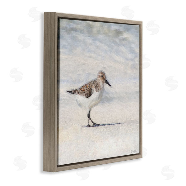 Stupell Industries Denise Brown | Sandpiper Bird Stepping Beach Sand Wall Art