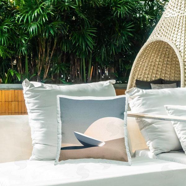 Stupell Industries Denise Dundon | Buried Space Capsule Printed Throw Pillow