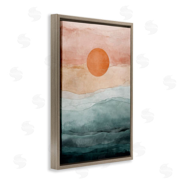 Stupell Industries Denise Dundon | Crimson Orb Landscape