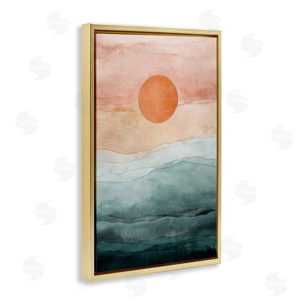 Stupell Industries Denise Dundon | Crimson Orb Landscape