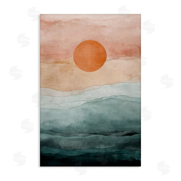 stupell industries Denise Dundon | Crimson Orb Landscape