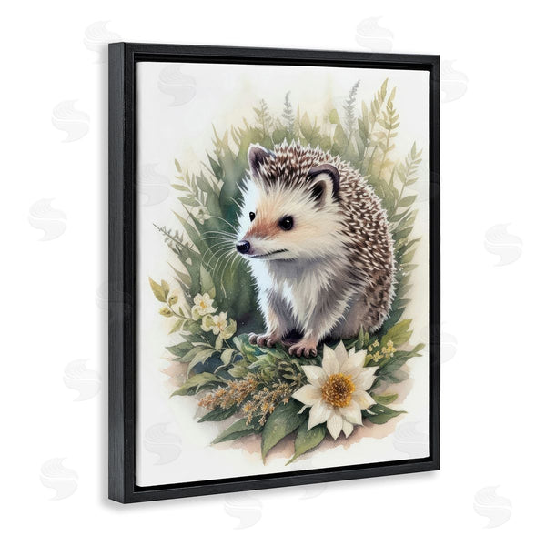 Stupell Industries Denise Dundon | Hedgehog And White Flower