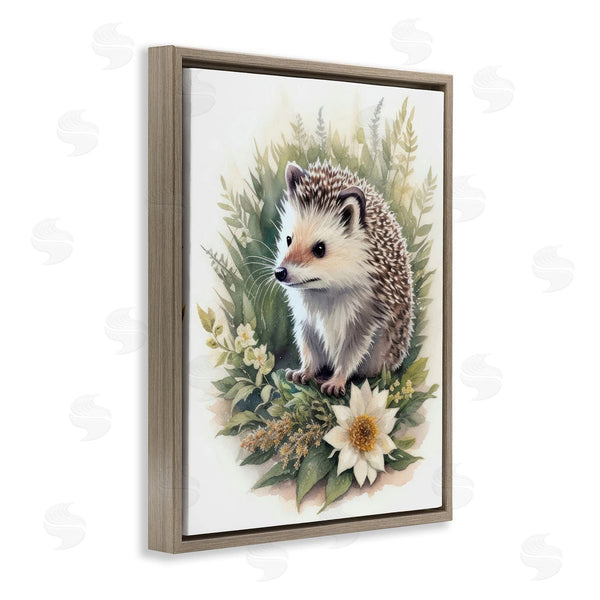 Stupell Industries Denise Dundon | Hedgehog And White Flower