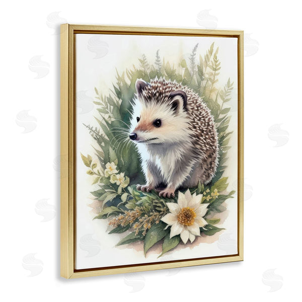 Stupell Industries Denise Dundon | Hedgehog And White Flower