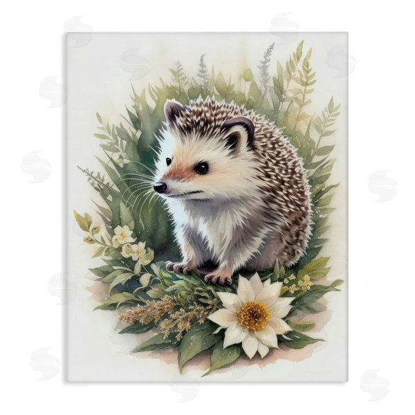 stupell industries Denise Dundon | Hedgehog and White Flower