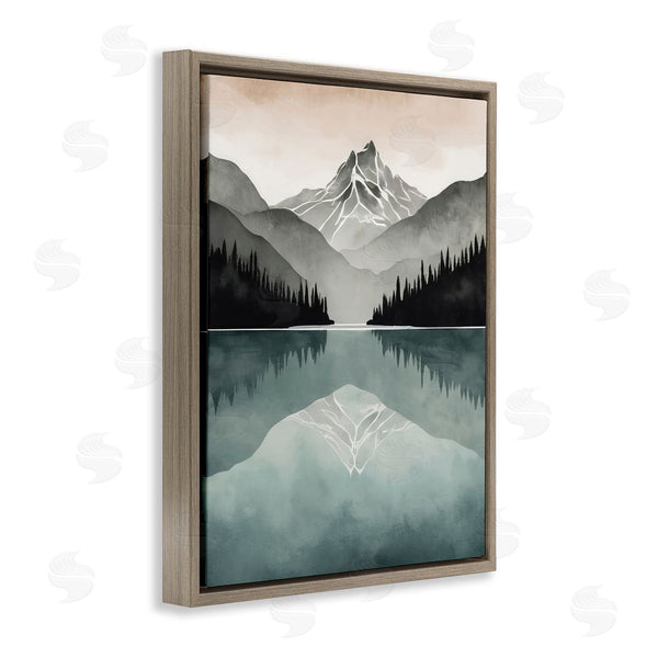 Stupell Industries Denise Dundon | Mountain Reflecting Over Lake