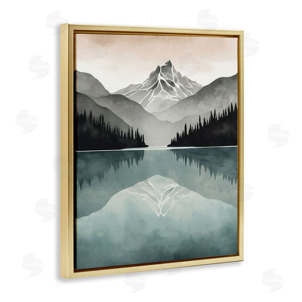 Stupell Industries Denise Dundon | Mountain Reflecting Over Lake