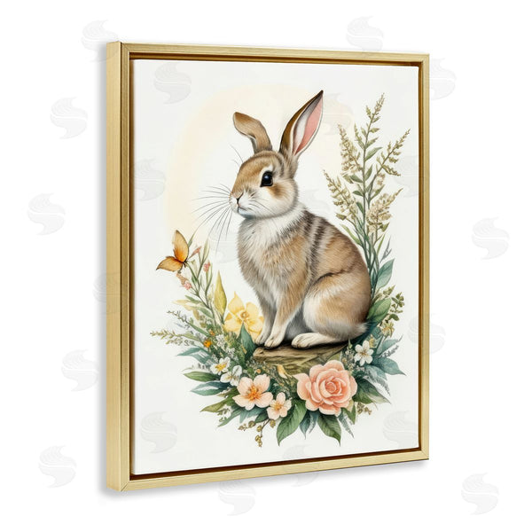 Stupell Industries Denise Dundon | Rabbit Among Flowers
