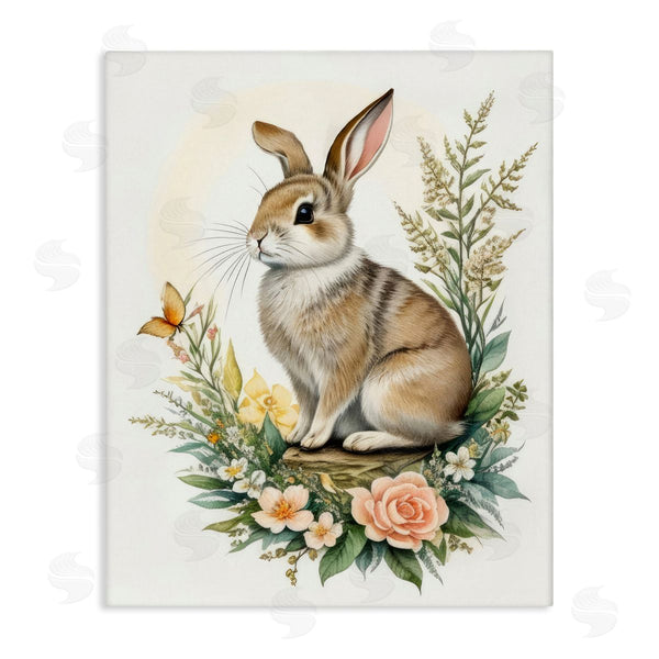 stupell industries Denise Dundon | Rabbit Among Flowers