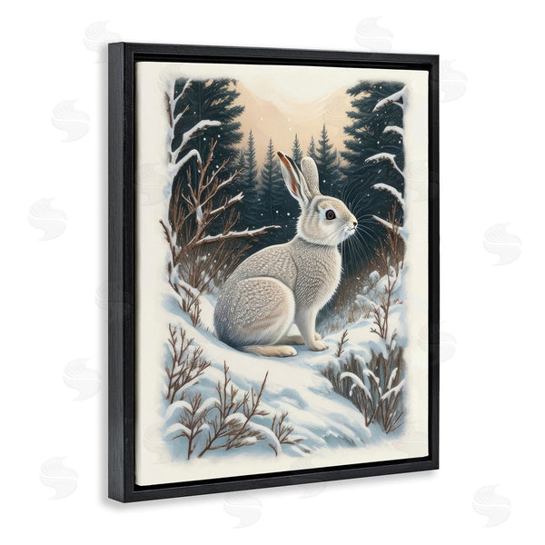 Stupell Industries Denise Dundon | Rabbit In Winter Forest