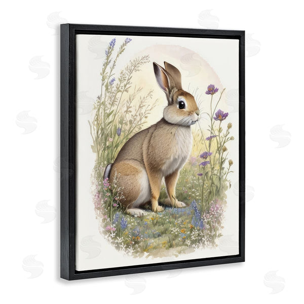 Stupell Industries Denise Dundon | Rabbit With Meadow Blooms