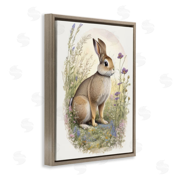 Stupell Industries Denise Dundon | Rabbit With Meadow Blooms