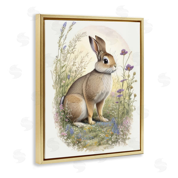Stupell Industries Denise Dundon | Rabbit With Meadow Blooms