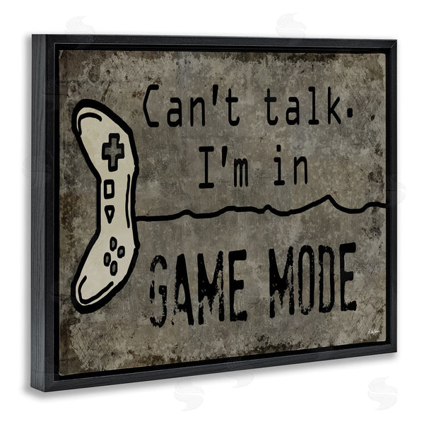 Stupell Industries Denise Sullivan | Can't Talk Game Mode Quote