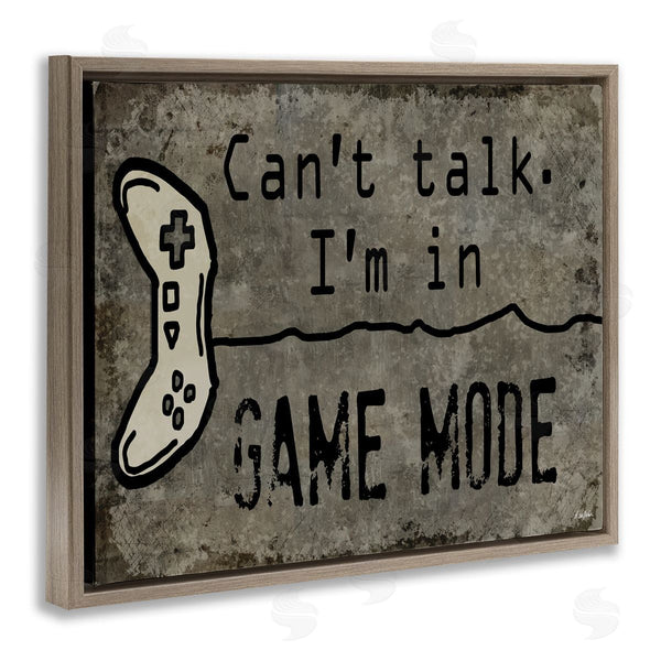 Stupell Industries Denise Sullivan | Can't Talk Game Mode Quote