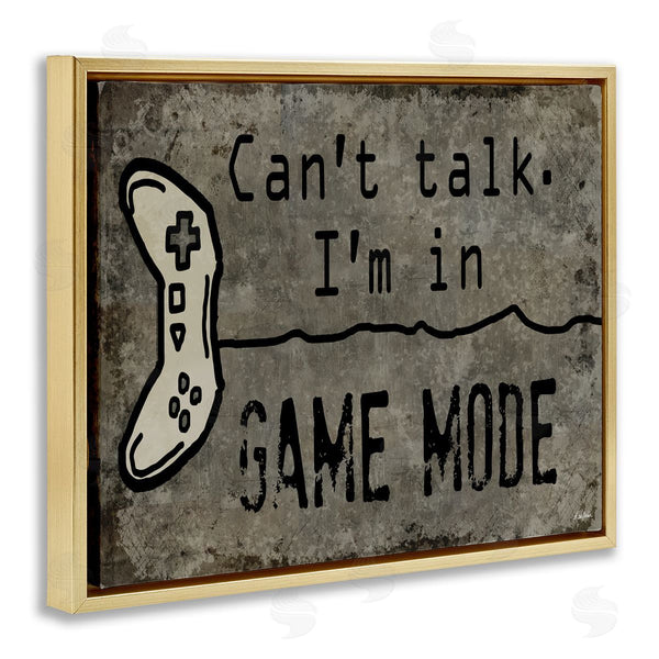 Stupell Industries Denise Sullivan | Can't Talk Game Mode Quote