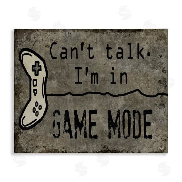 stupell industries Denise Sullivan | Can't Talk Game Mode Quote