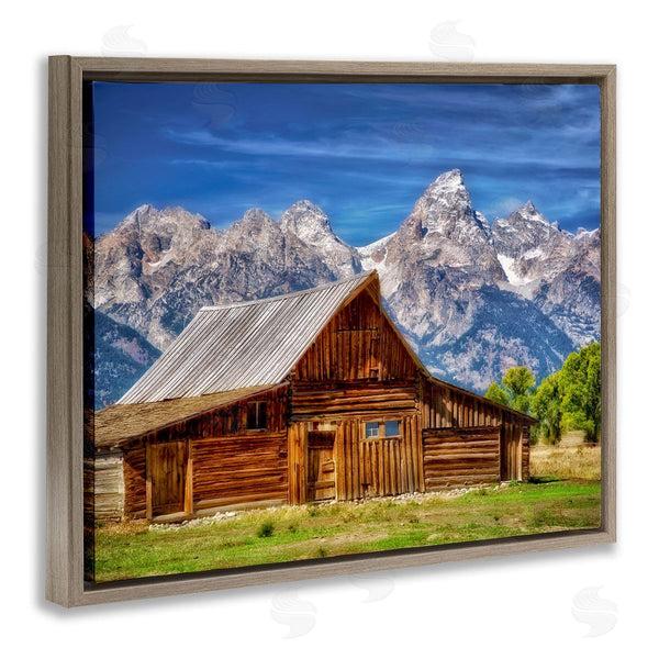 Stupell Industries Dennis Frates | Cabin Mountain Range Landscape Wall Art