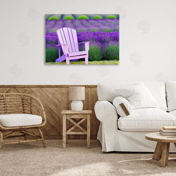Stupell Industries Dennis Frates | Chair & Lavender Field Wall Art