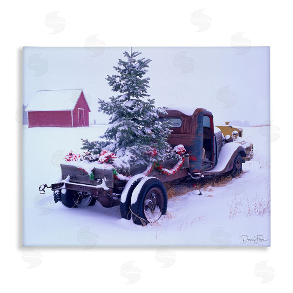 stupell industries Dennis Frates | Christmas Tree Truck Wall Art