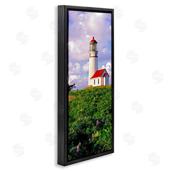 Stupell Industries Dennis Frates | Coastal Red Lighthouse Lush Garden Wall Art