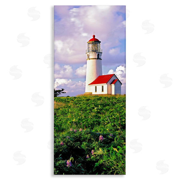 stupell industries Dennis Frates | Coastal Red Lighthouse Lush Garden Wall Art