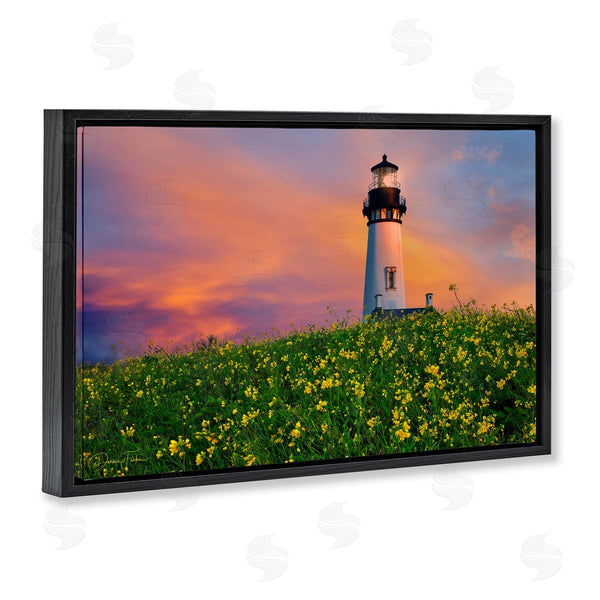 Stupell Industries Dennis Frates | Lighthouse And Floral Meadow