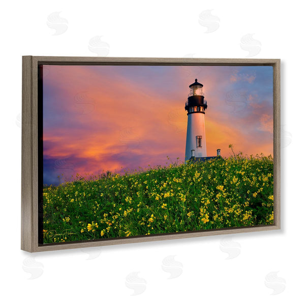 Stupell Industries Dennis Frates | Lighthouse And Floral Meadow