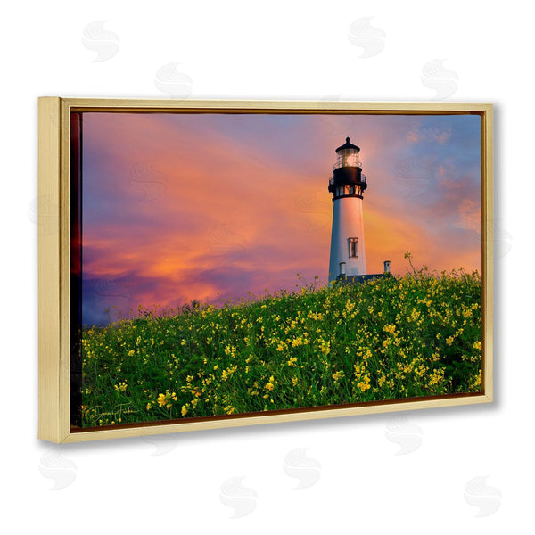 Stupell Industries Dennis Frates | Lighthouse And Floral Meadow