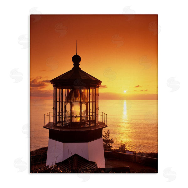 stupell industries Dennis Frates | Lighthouse Beacon at Sunset Wall Art