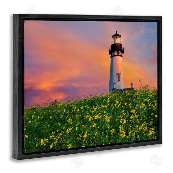Stupell Industries Dennis Frates | Lighthouse In Meadow Sunrise Wall Art