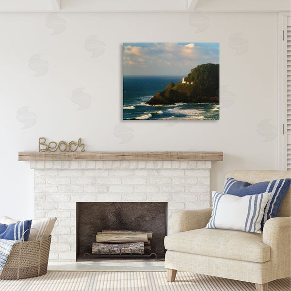Stupell Industries Dennis Frates | Lighthouse Ocean Cliffs Wall Art