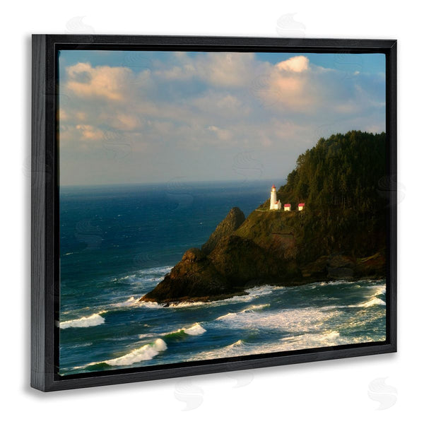 Stupell Industries Dennis Frates | Lighthouse Ocean Cliffs Wall Art