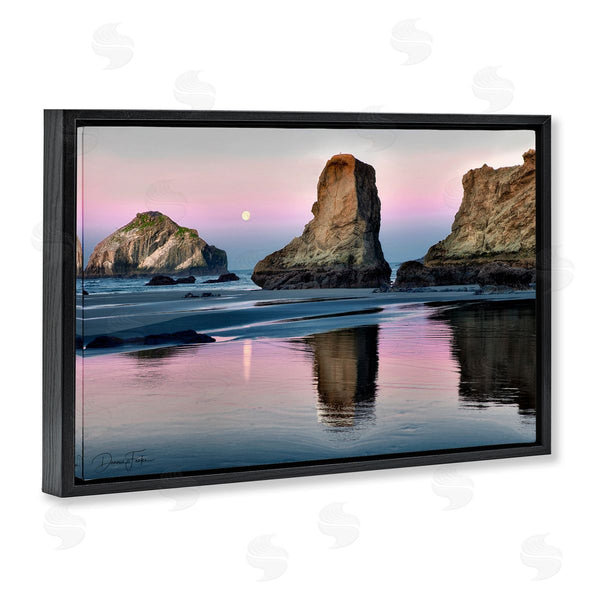 Stupell Industries Dennis Frates | Moonlit Beach Cliffs