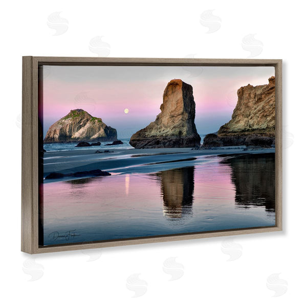 Stupell Industries Dennis Frates | Moonlit Beach Cliffs