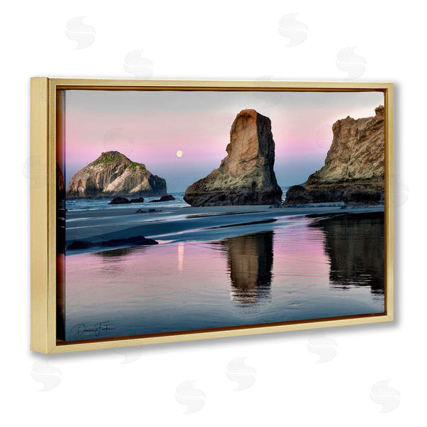 Stupell Industries Dennis Frates | Moonlit Beach Cliffs